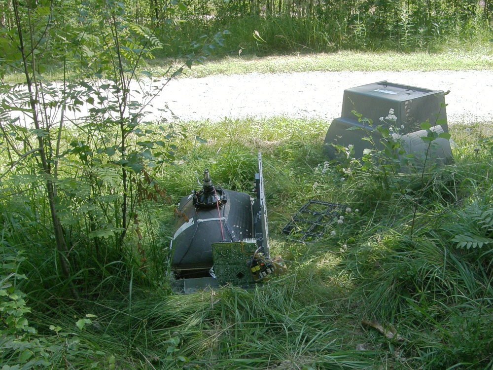 Rikottu televisio